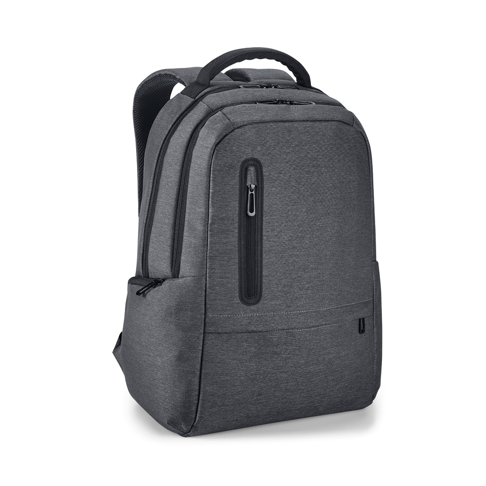 Sac à dos pour ordinateur 17" imperméable et personnalisable Gris foncé